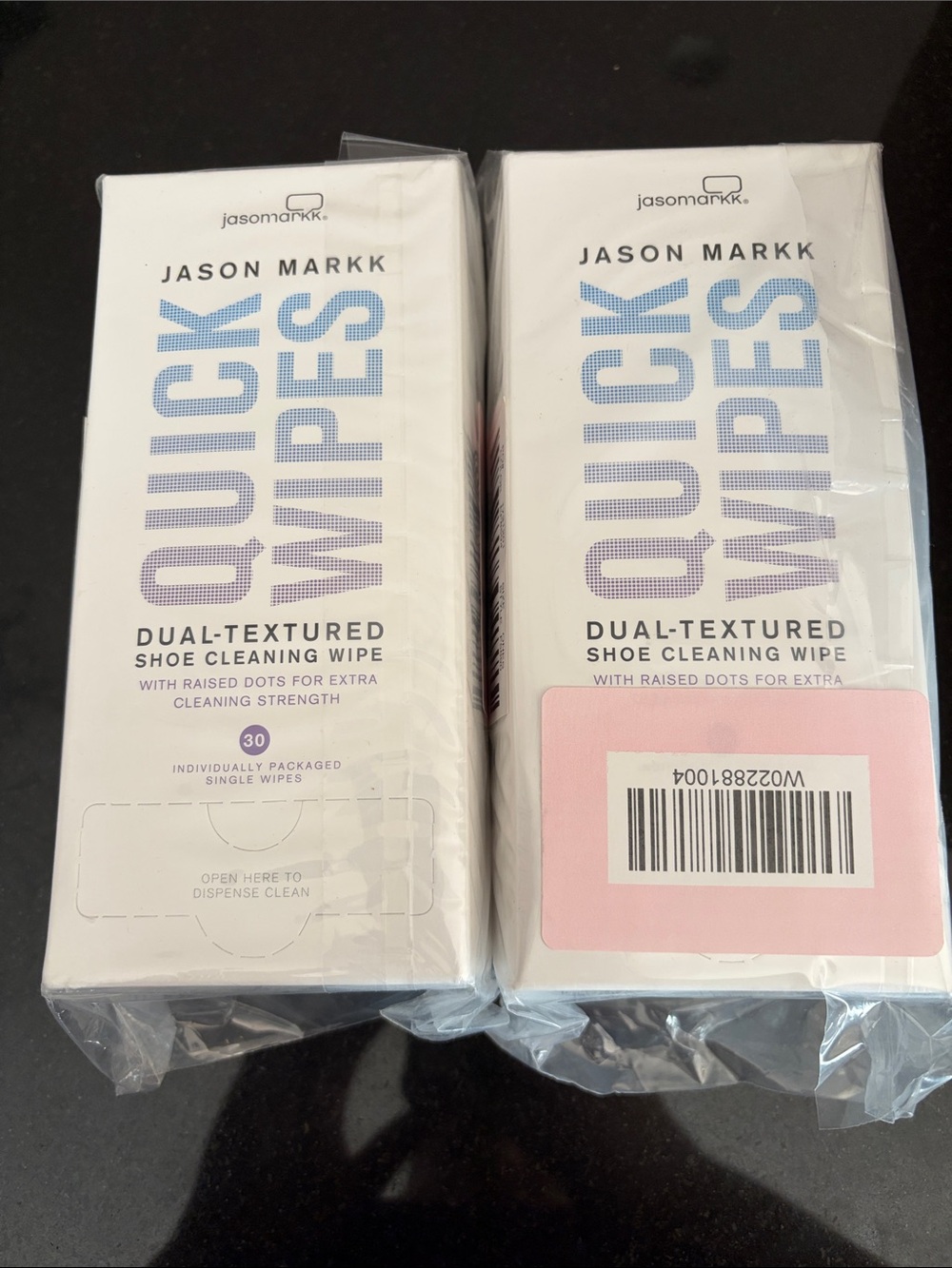 Jason Markk Quick Wipes Dual-Textured Shoe Cleaning Wipes - White 60ct